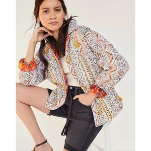 Anthropologie VERB Quilted Tassel Kellianne Jacket